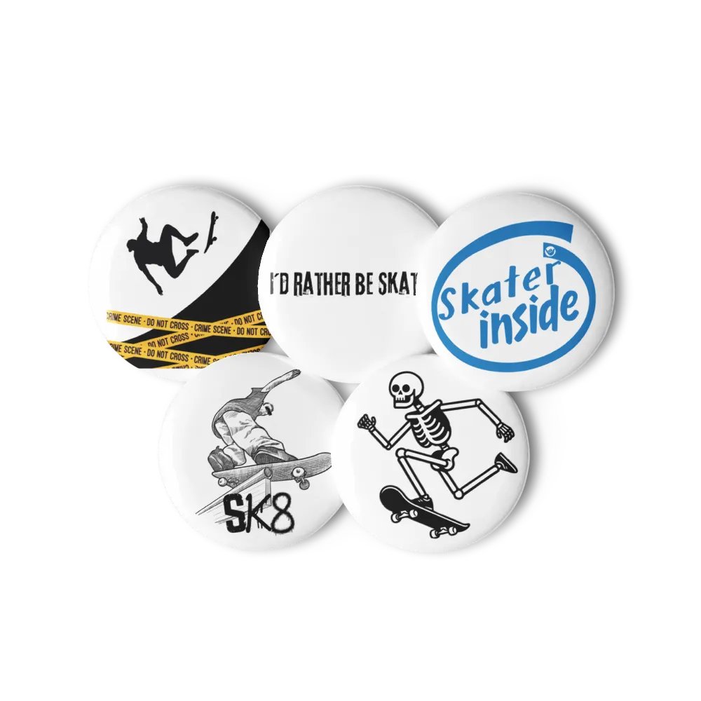 Skater Pin Button Set product image (11)