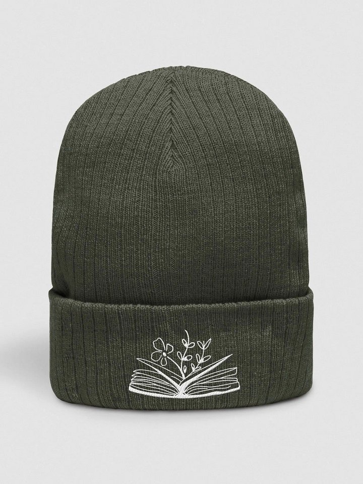 white logo beanie product image (1)