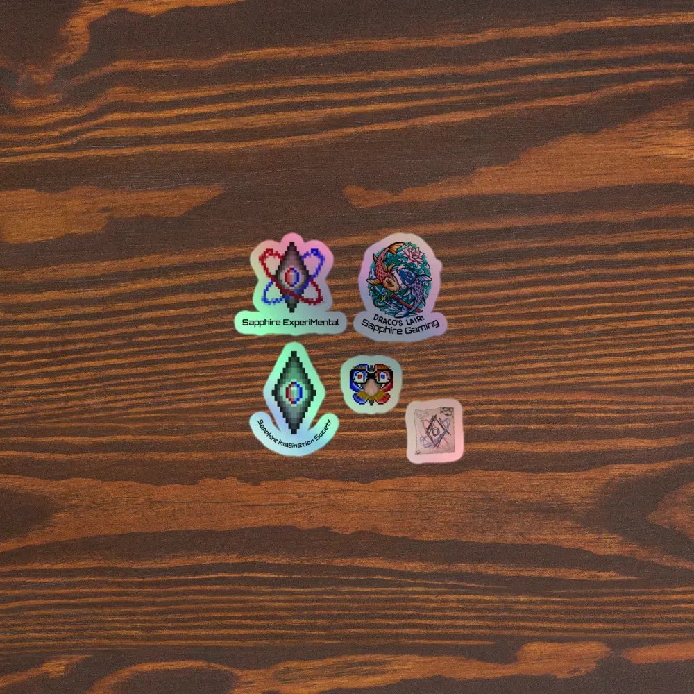 Sapphire Family Holo Sticker Set product image (5)