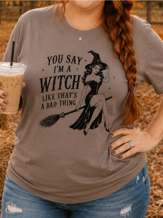 You Say I’m a Witch | Vintage Halloween Tee product image (1)