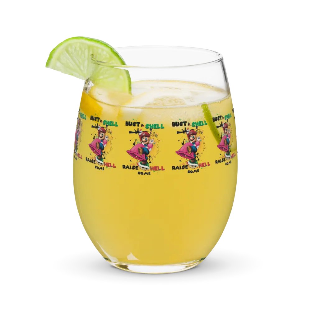 Bustin' Shells by StephyJ Stemless Wine Glass product image (11)