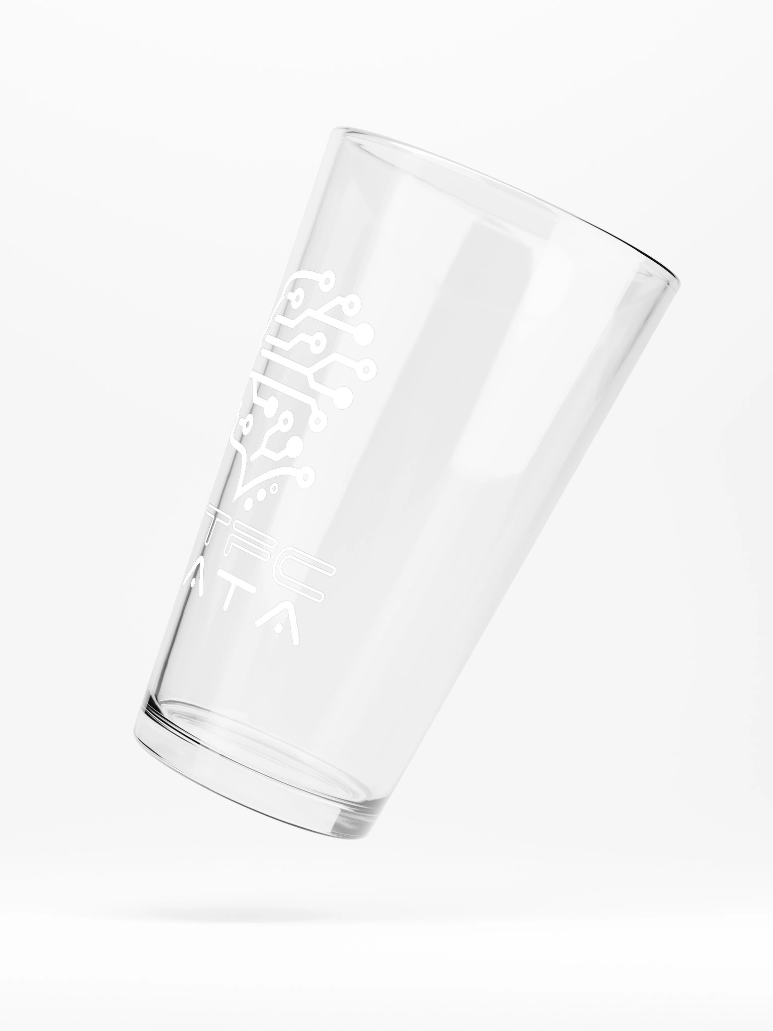 Glas | STFC Data Logo - weiß product image (5)