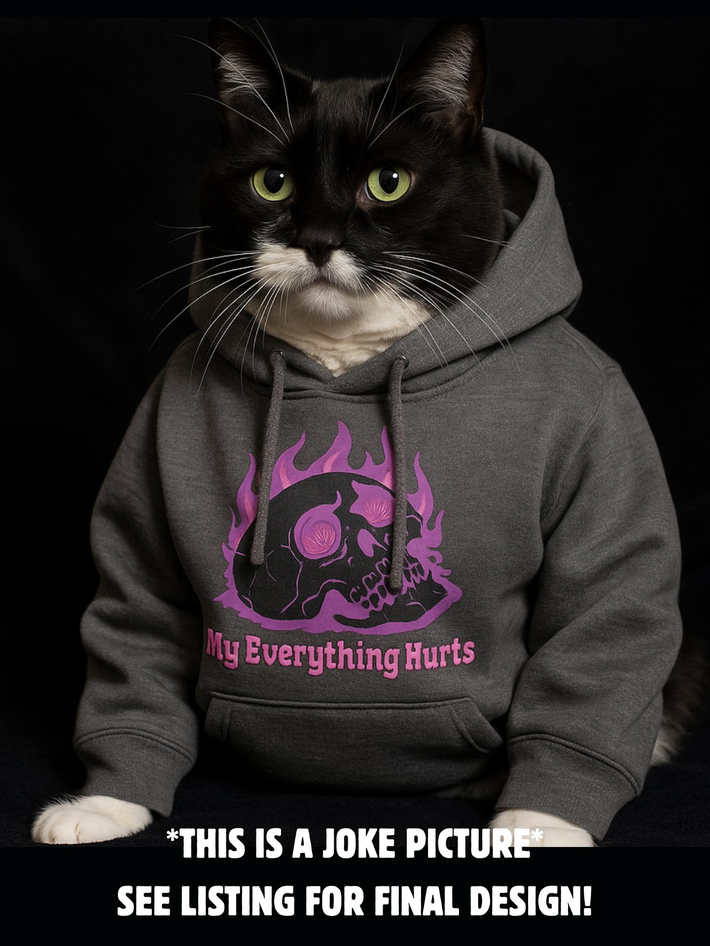 My Everything Hurts! Purple Skull Hoodie product image (21)