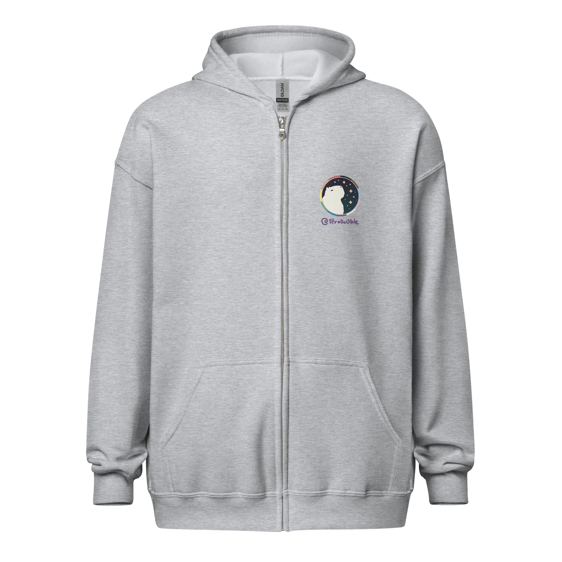 zipped hoodie : campybara product image (2)