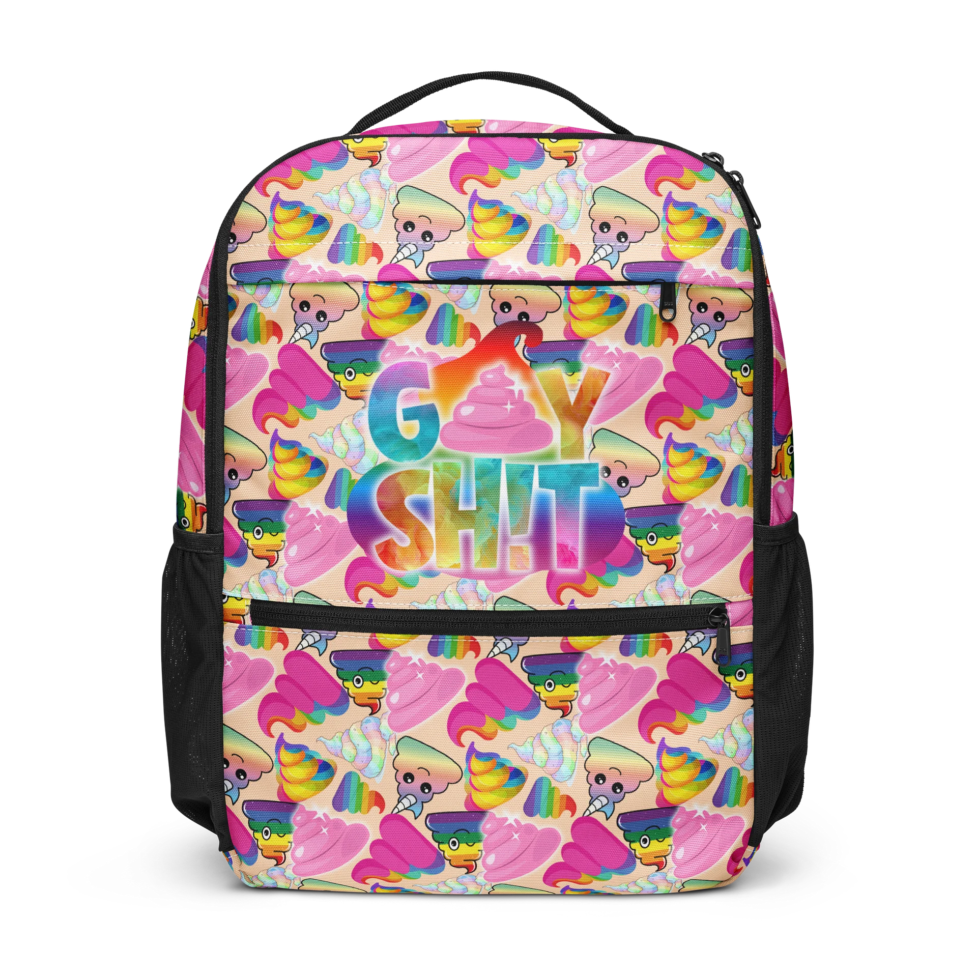 GAY SH!T Premium Backpack - White product image (1)