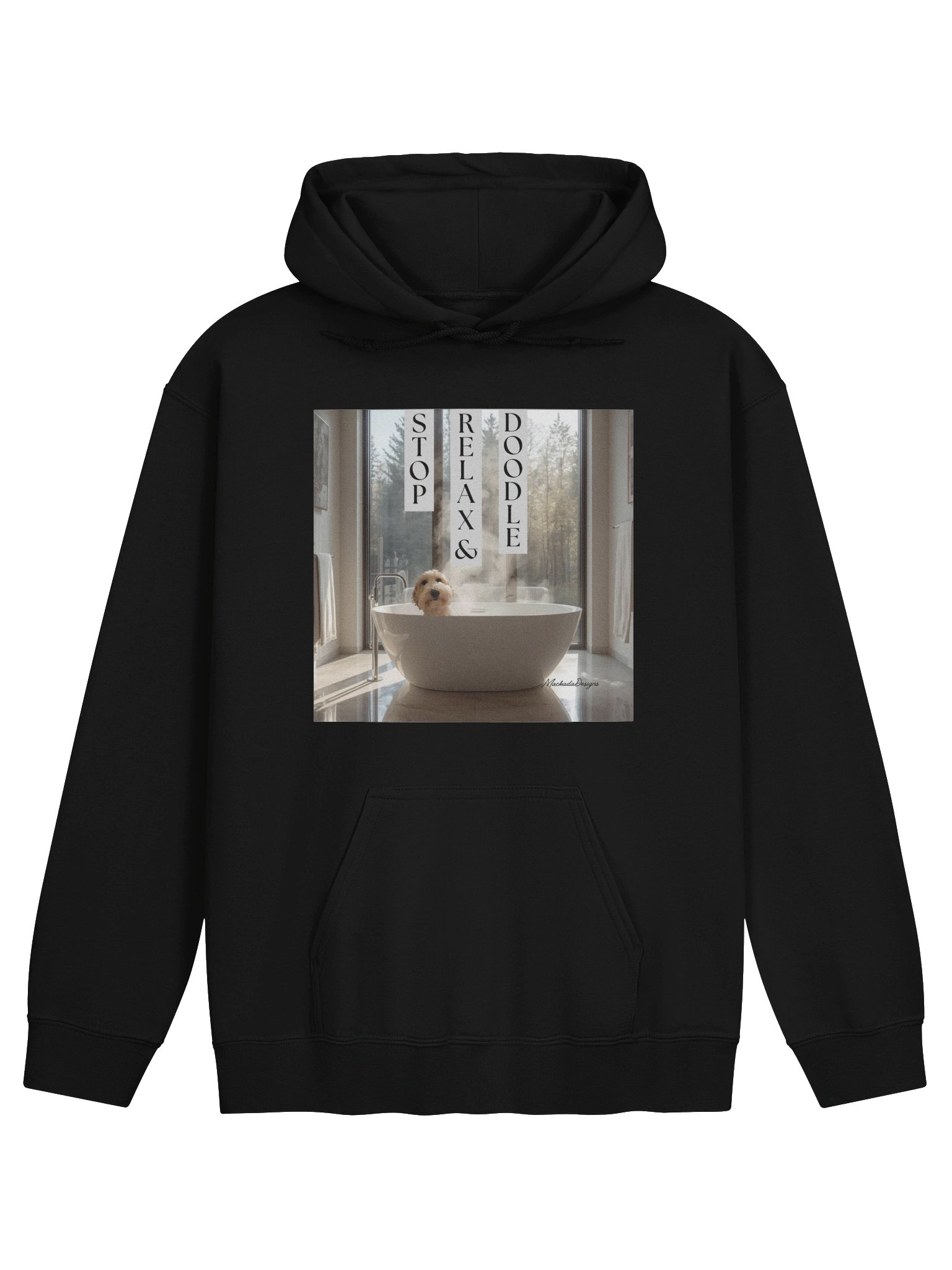 Stop, Relax & Doodle Dog Bathtub Hoodie product image (3)