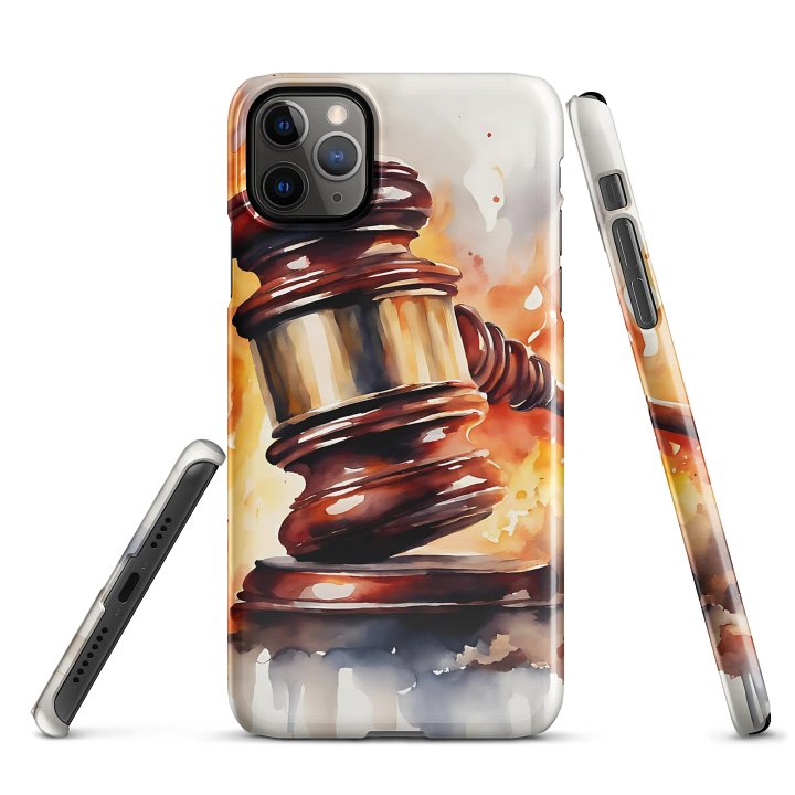 Fiery Justice Gavel iPhone® Snap Case product image (5)