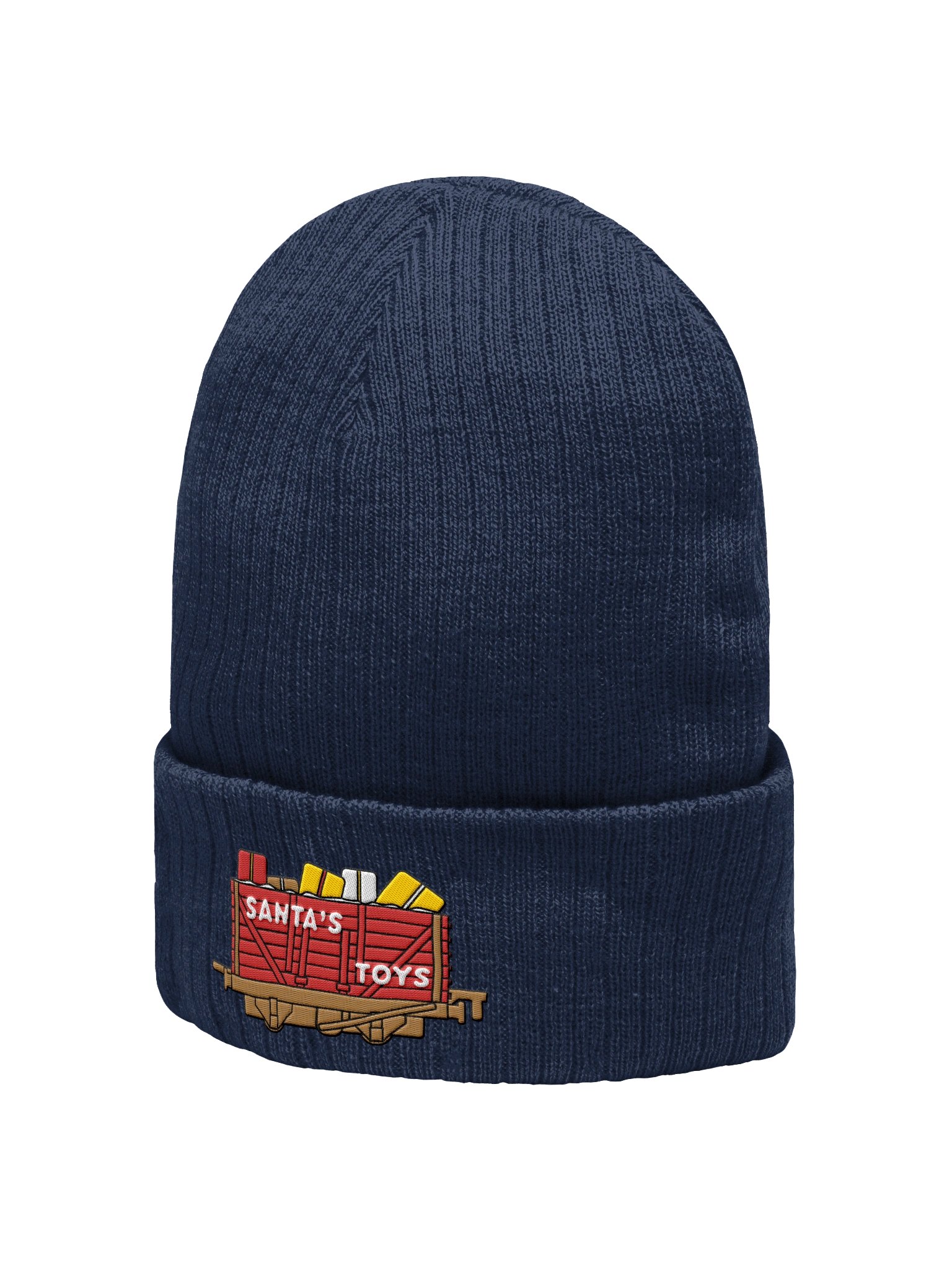 Santa's Toys Truck Embroidered Beanie product image (6)