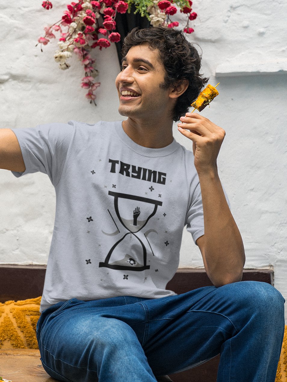 Trying Times supersoft unisex t-shirt product image (1)