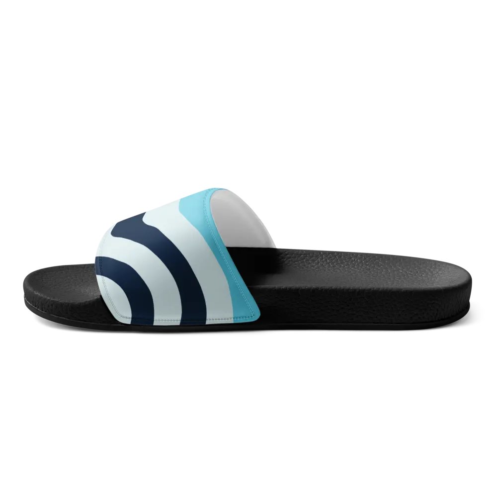 Blue Sunset Waves Women's Slides product image (11)