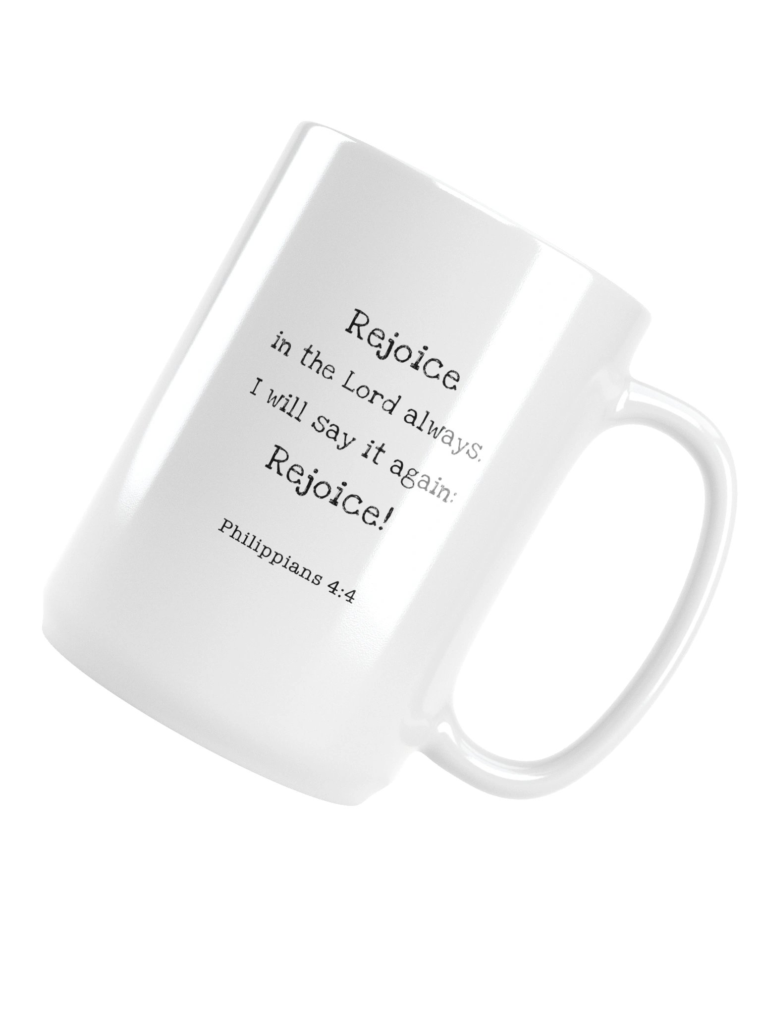 "Rejoice" mug product image (5)