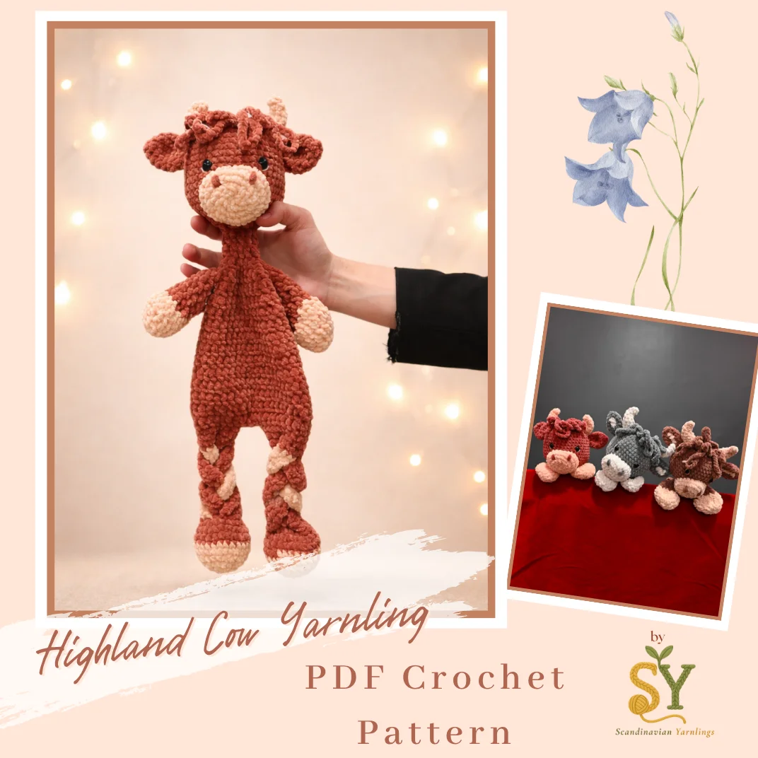 Crochet Pattern: Highland Cow Snuggler PDF product image (1)