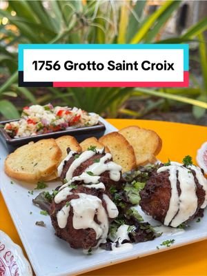 I literally cannot stop talking about dinner at 1756 Grotto. 😍 #saintcroix #usvi #virginislands #christiansted #caribbeanrestaurant 