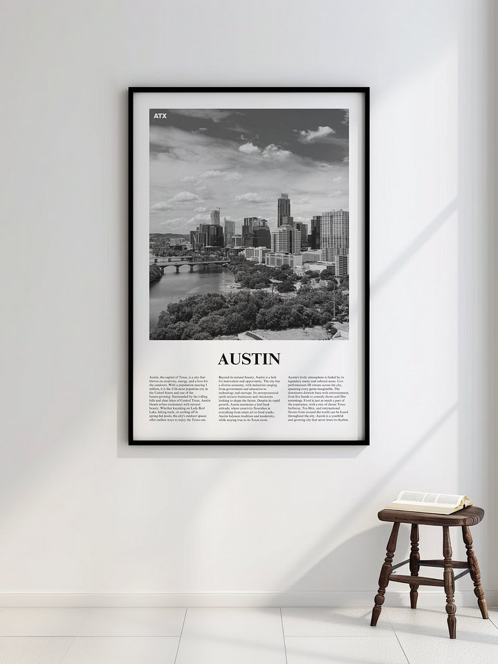 Austin 01 Newspaper Poster | Framed product image (2)