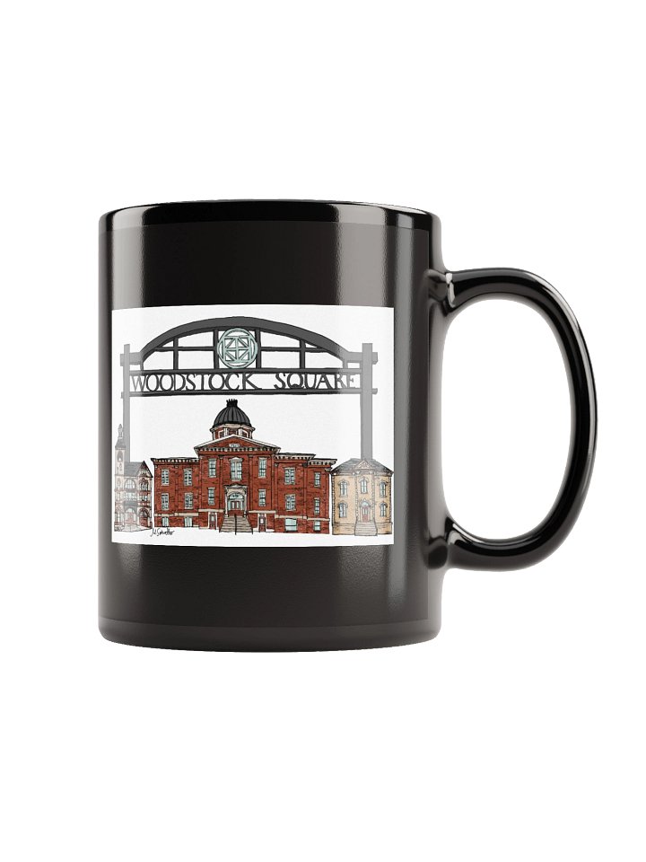 FOTOC Woodstock Skyline - Black coffee mug product image (1)