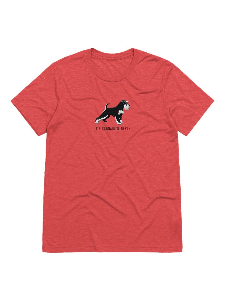 It's Schnauzer Never T-Shirt(Embroidered) of a Miniature Schnauzer(Black & Silver) product image (5)