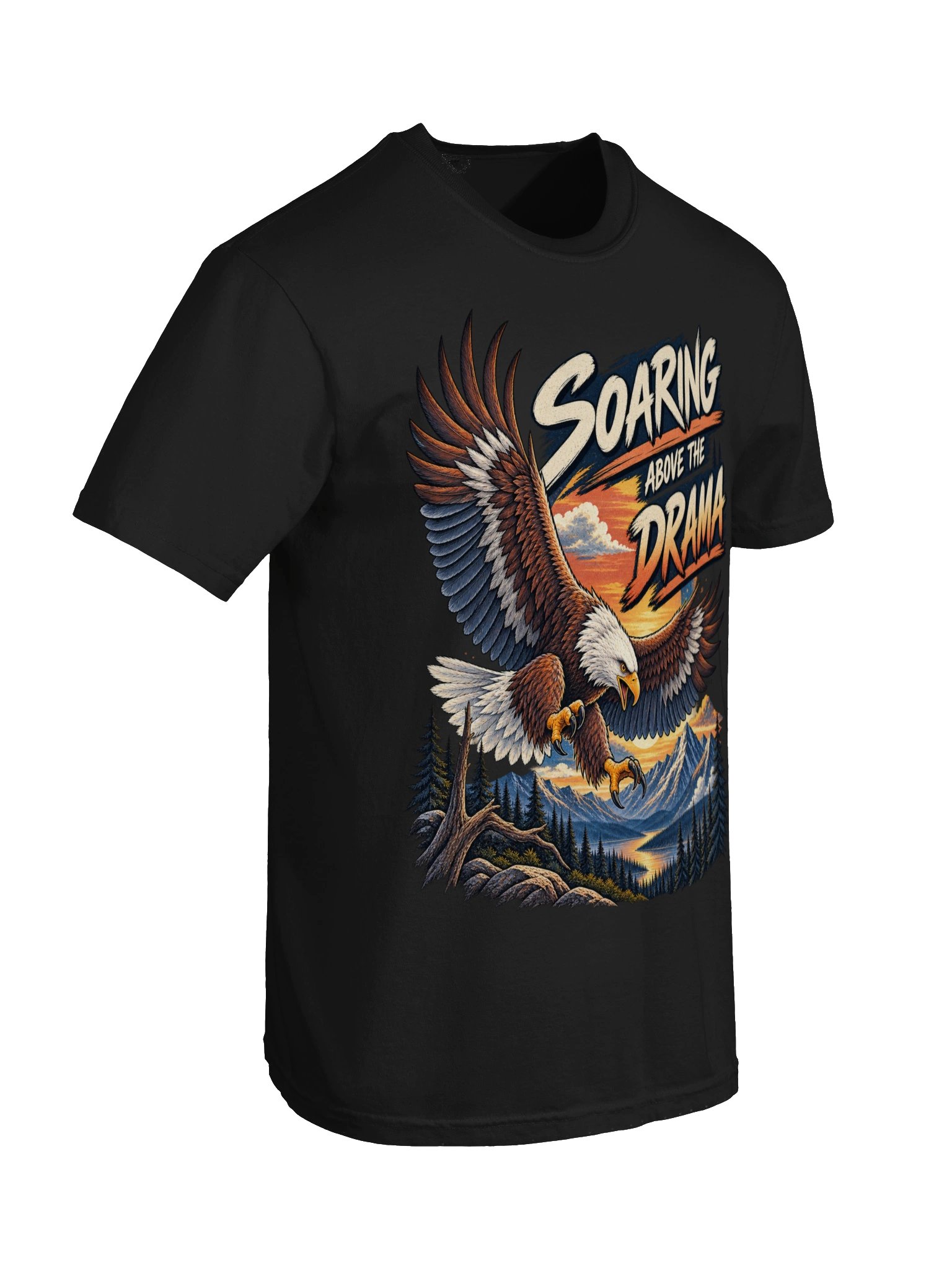 Eagle Soaring Above the Drama - Sarcastic Funny Animal Lover T-Shirt | Witty Bird Humor Tee product image (19)