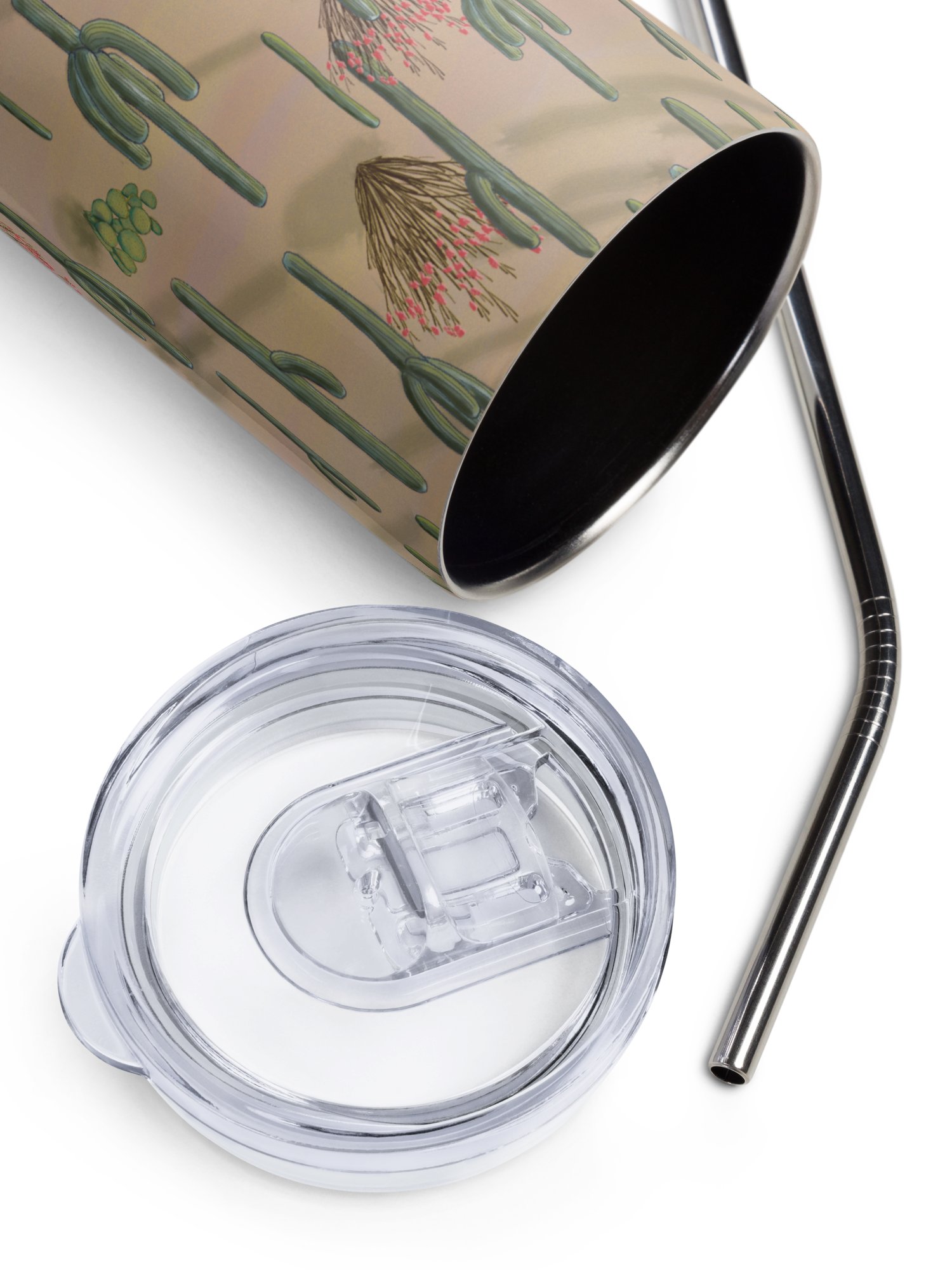 Saguaros of the Sonoran Desert Stainless Steel Tumbler with Straw product image (4)