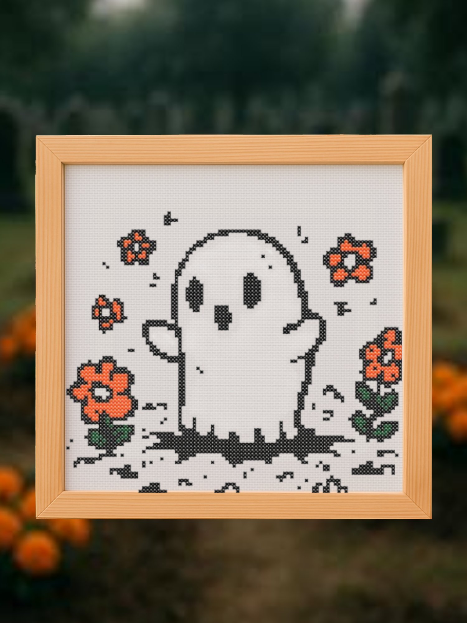 Ghost Rising Cross Stitch Pattern product image (1)