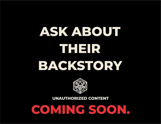 Ask About Their Backstory