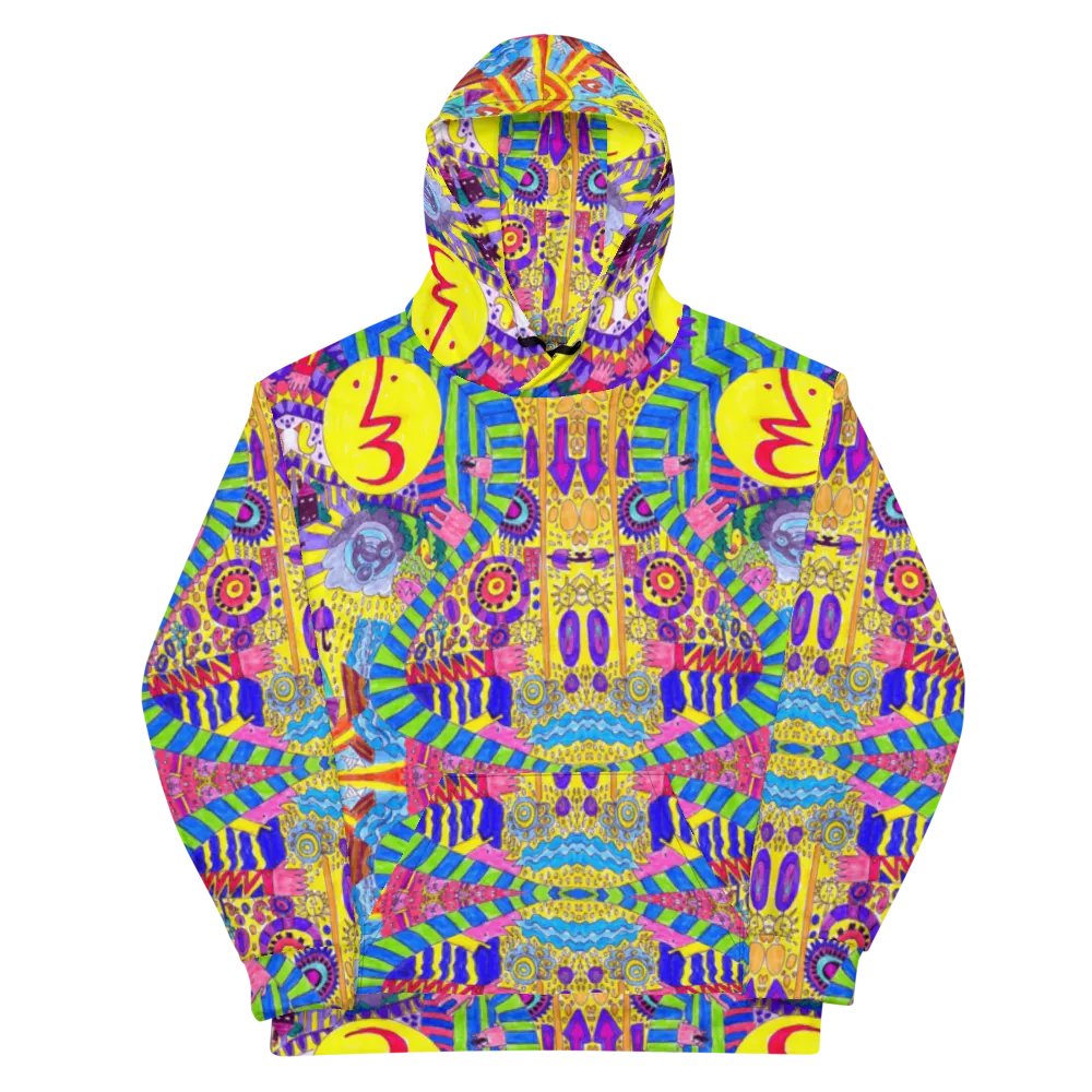 Abstract Colourful Doodles Unisex Pull Over Hoodie product image (12)