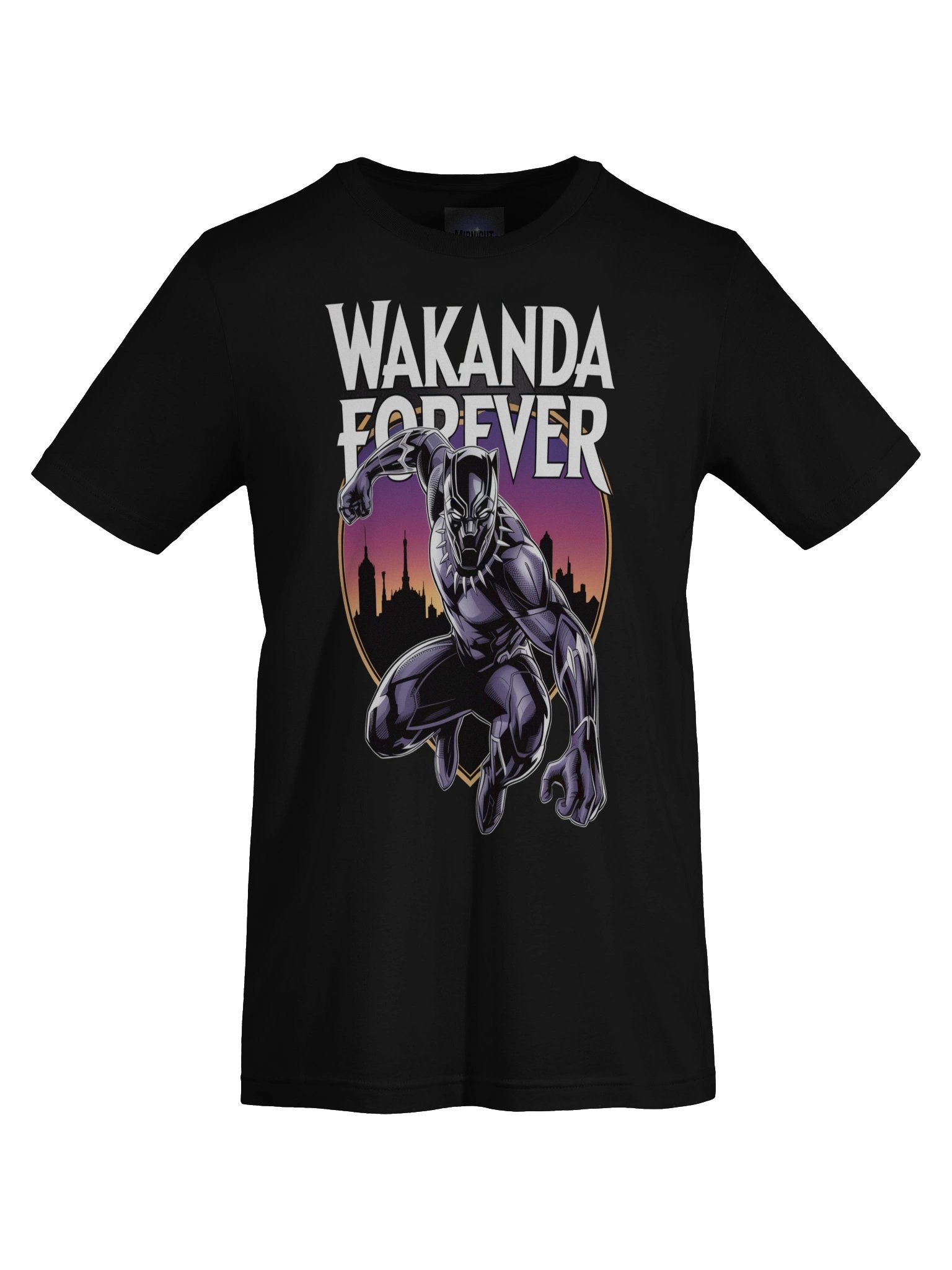 Black Panther Wakanda Eternal Supersoft T-Shirt – Vibranium Sunset Oath product image (1)