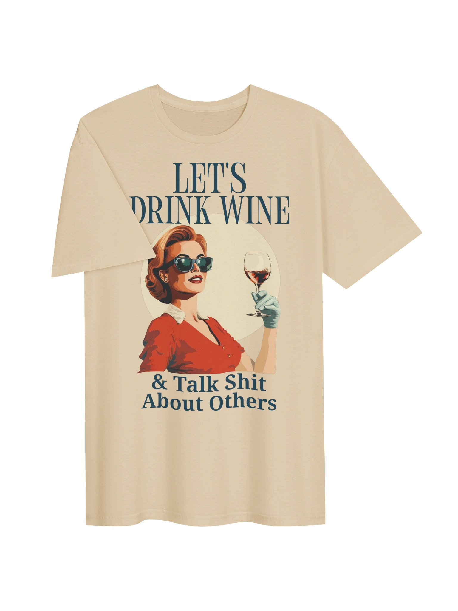 Let's Drink Wine Retro Graphic Tee product image (21)