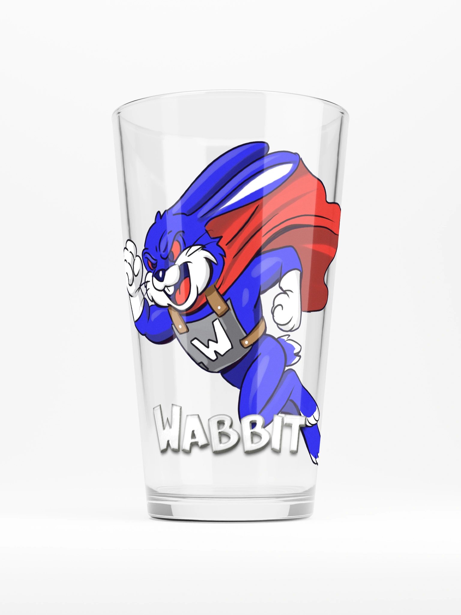 Super Wabbit Pint Glass product image (1)
