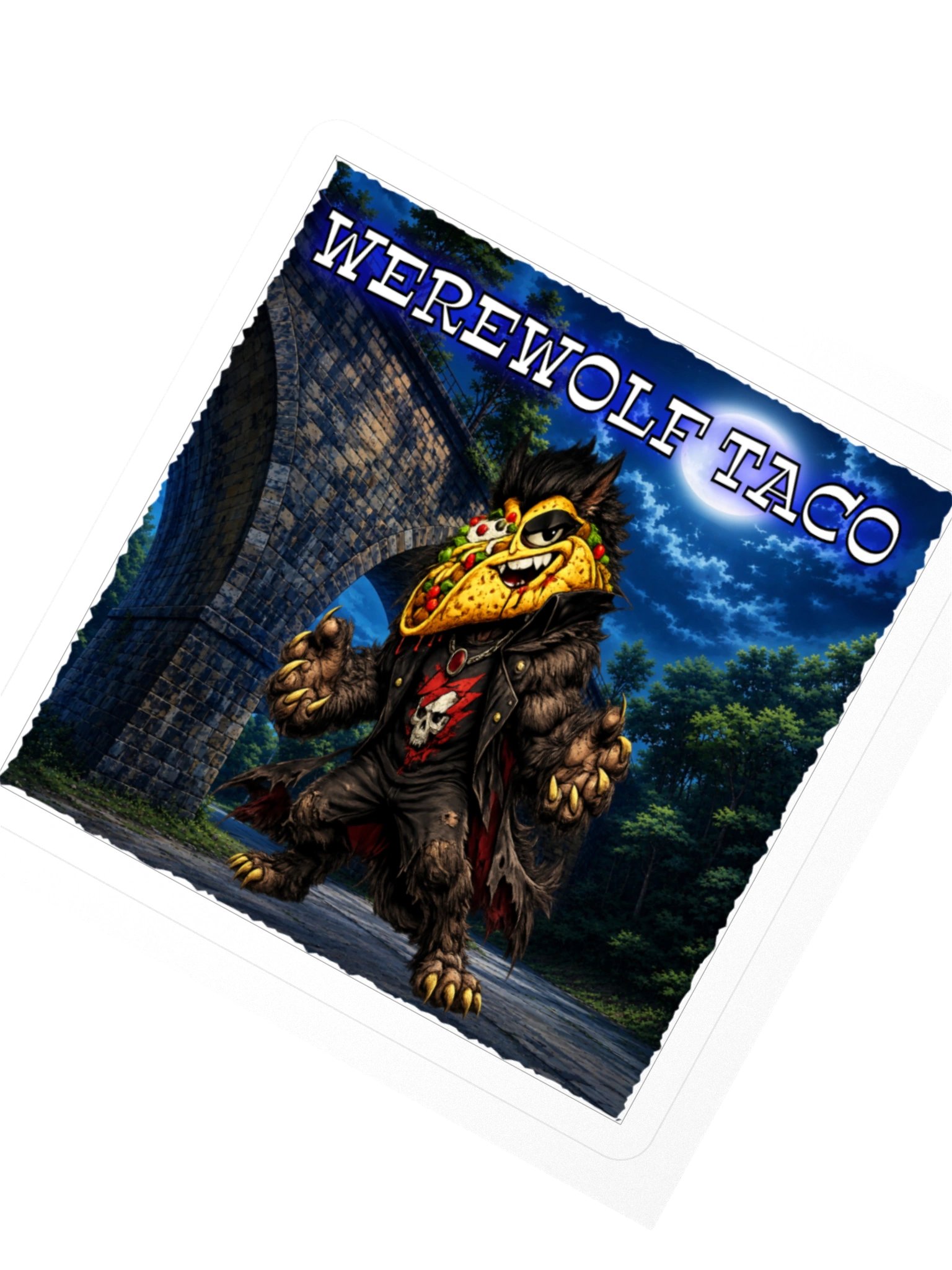 Werewolf Taco Kiss Cut Sticker - The Taco Family product image (5)