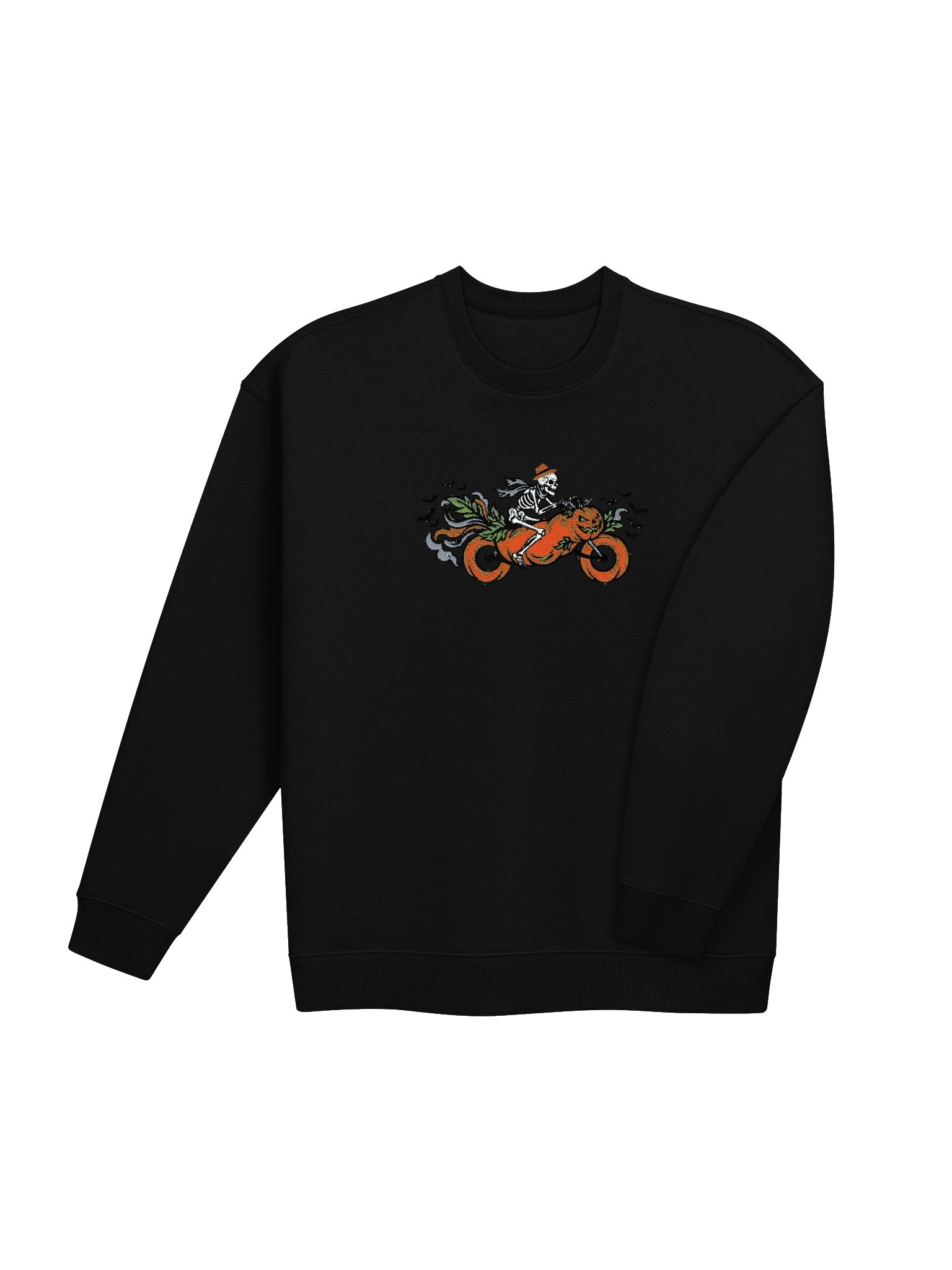 MINAY Originals | Halloween Edition Embroidered Skeleton Biker Oversized Sweatshirt product image (16)