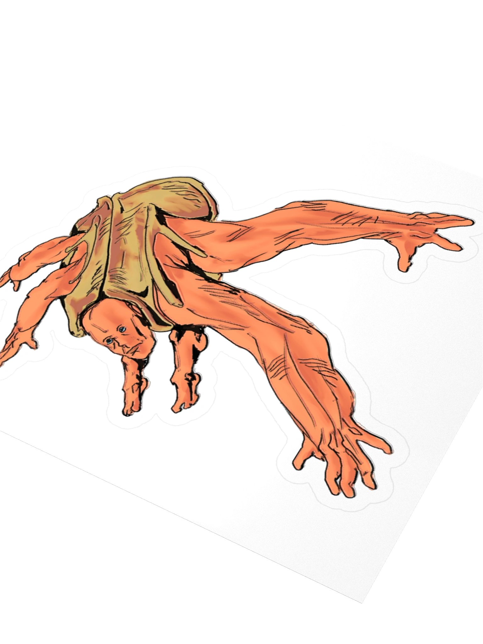 Human Crab Sticker product image (7)