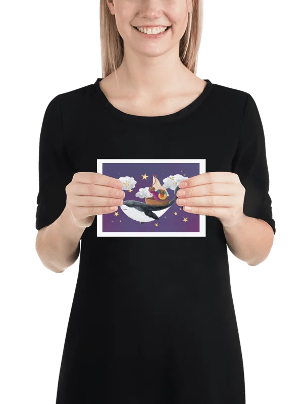 Moonwhale Voyage of Chilli Rainbow Snail— Enhanced Matte Poster product image (2)