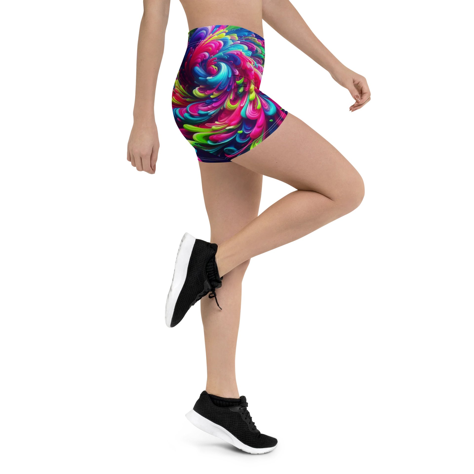 Swirling Petals All-Over Print Shorts product image (4)