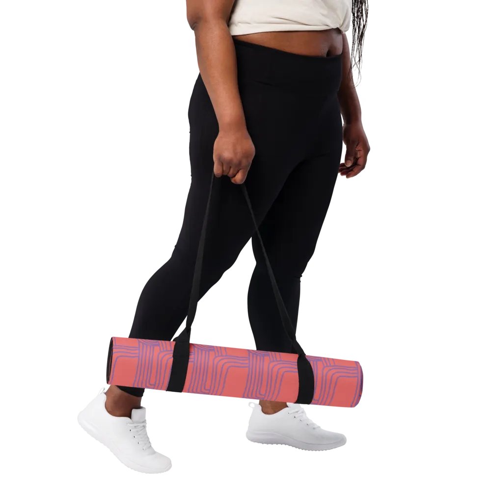 Vibrant Abstract Line Yoga Mat product image (1)