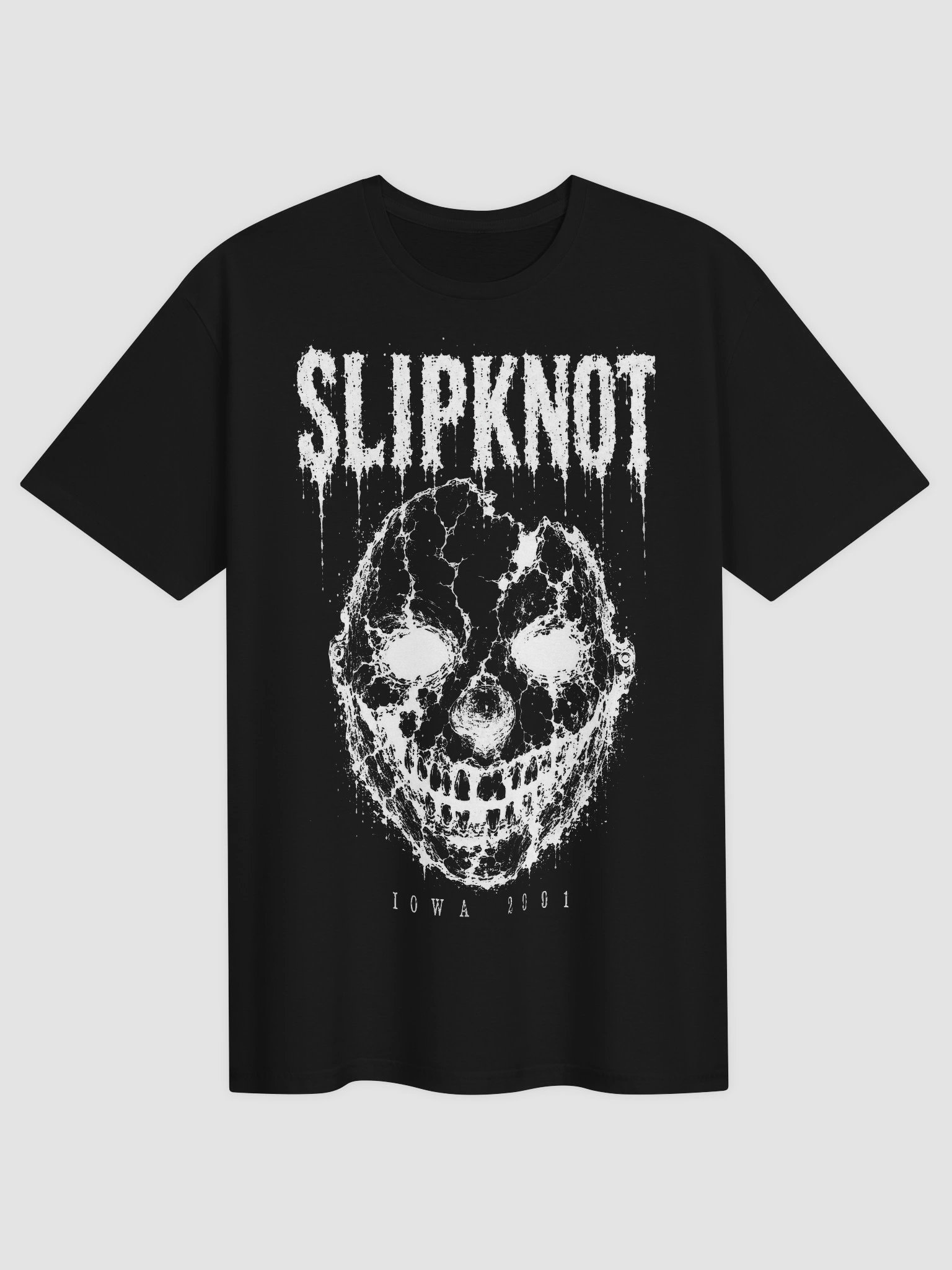 Slipknot Iowa 2001 T-Shirt | Decayed Mask Graphic Tee product image (1)