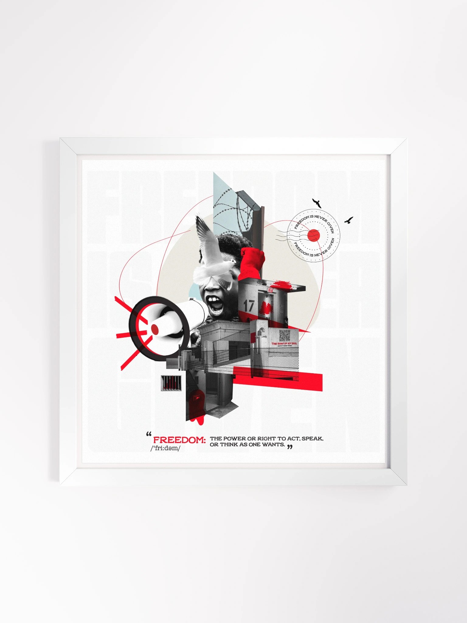 Freedom is never given product image (1)