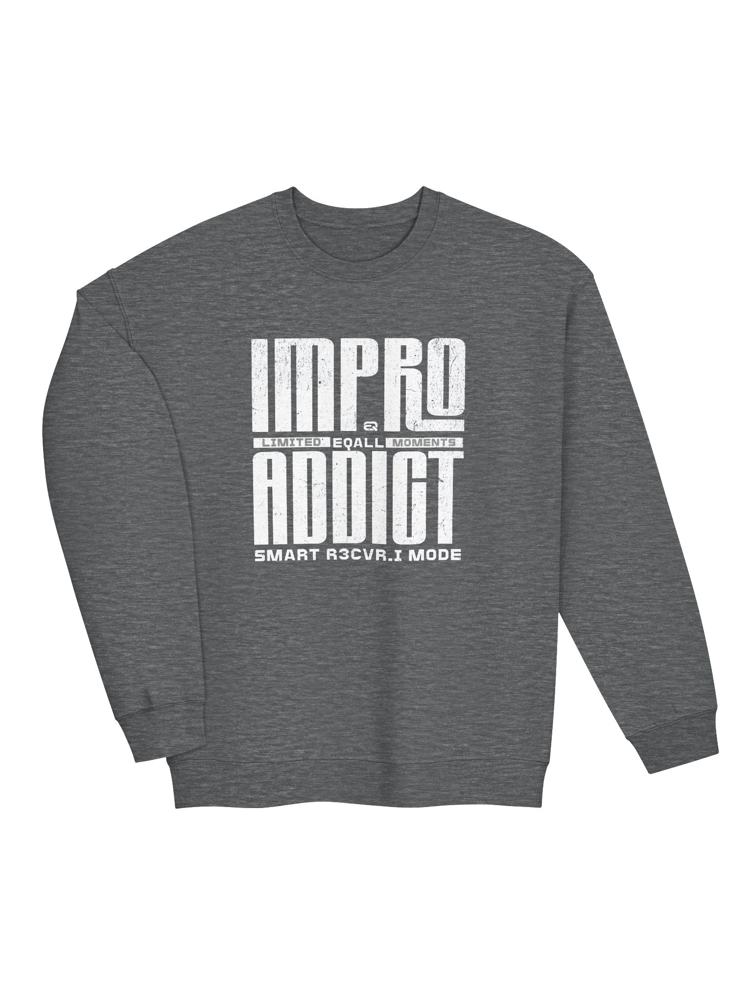Limited IMPRO Addict Moments Crewneck Gildan Sweatshirt_R3CVR.i mode by EQALL® Essentials_White product image (3)