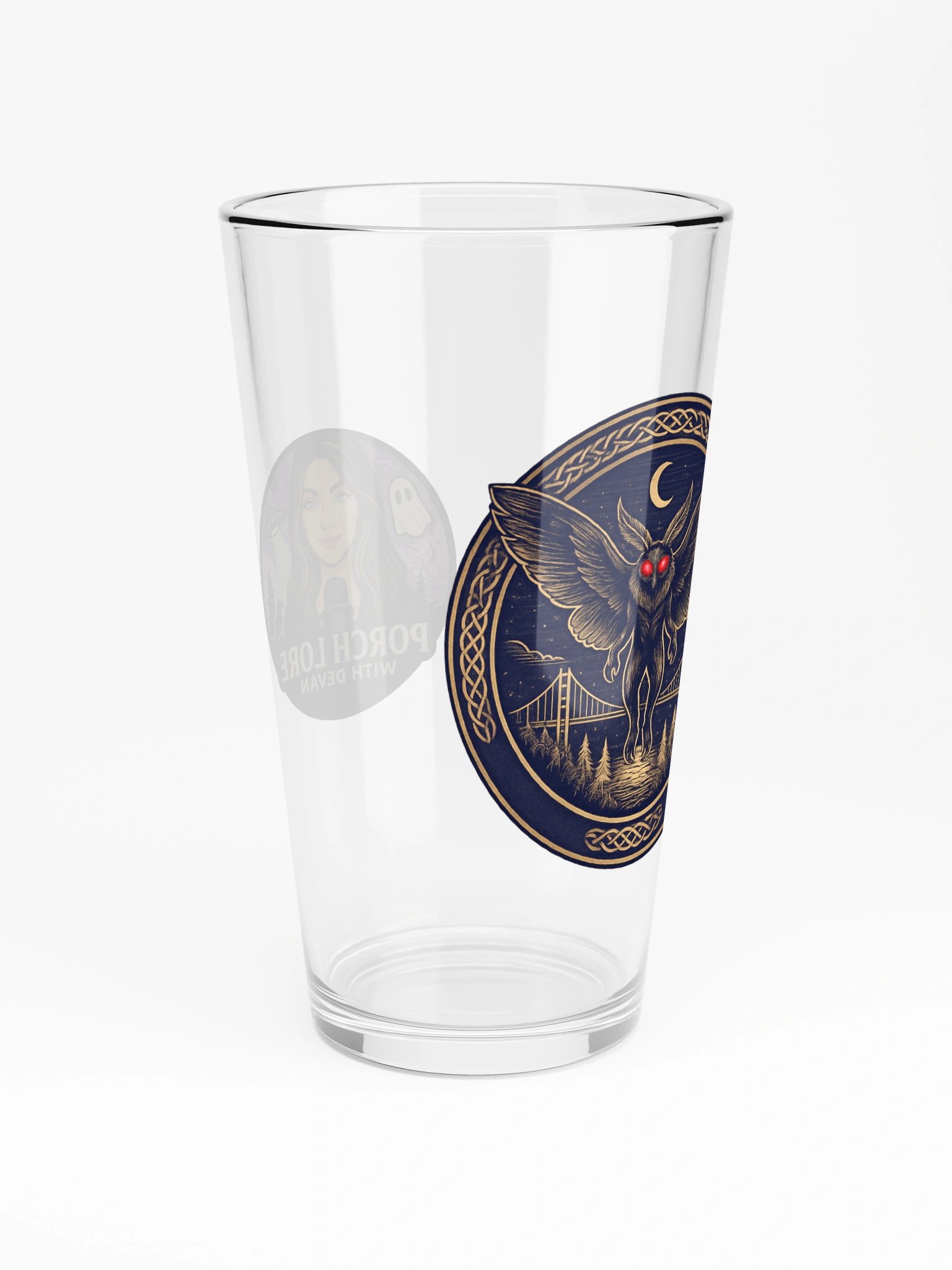 MOTHMAN EMBLEM SHAKER PINT GLASS 16oz product image (4)