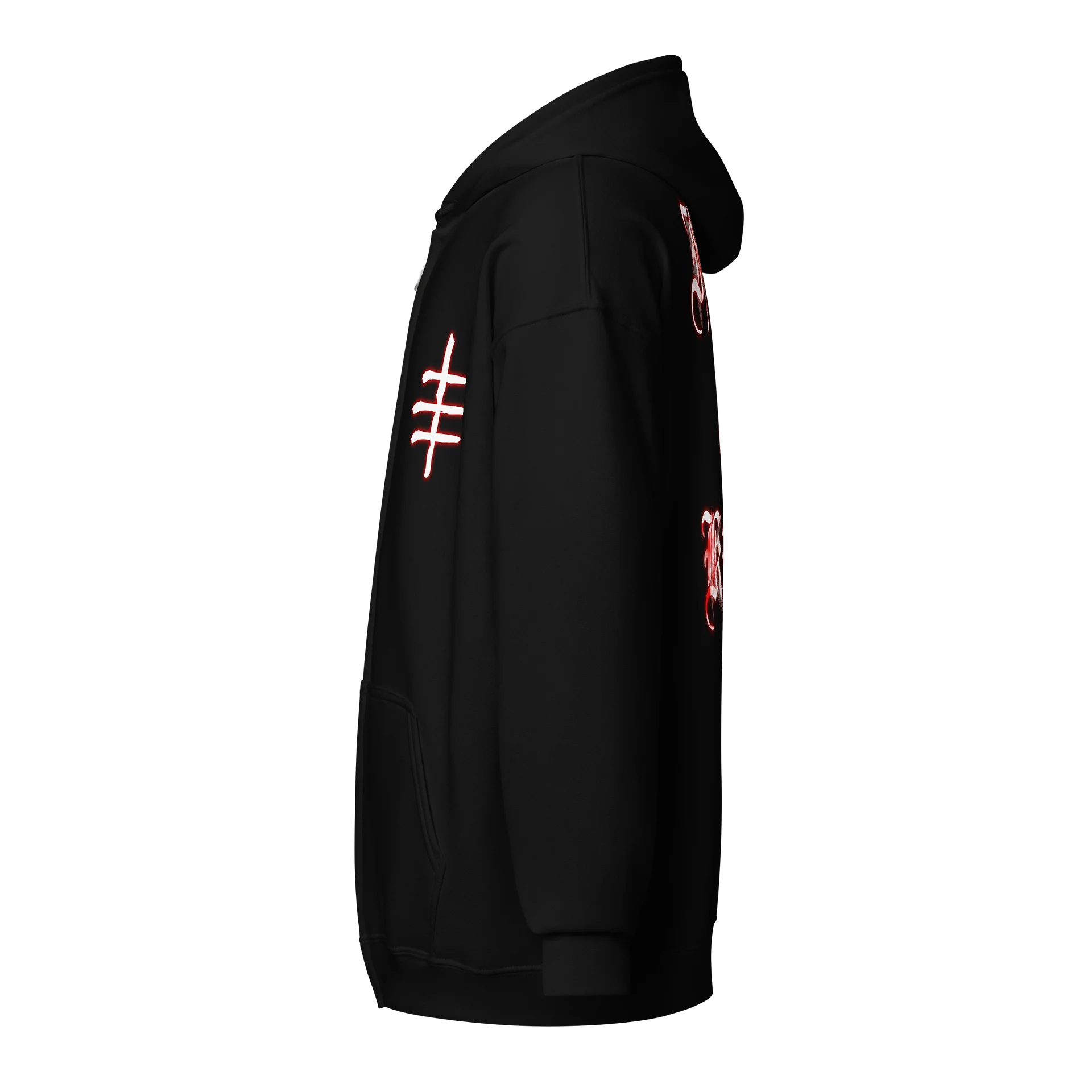Flock of Kirai Zip Hoodie (White Logo) product image (3)