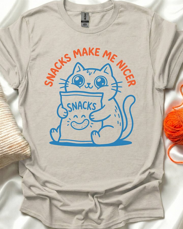 Snacks Cat T-Shirt product image (1)