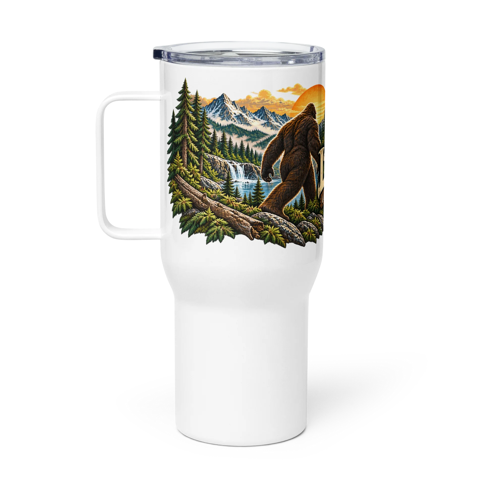 Keep Looking Bigfoot Travel Mug