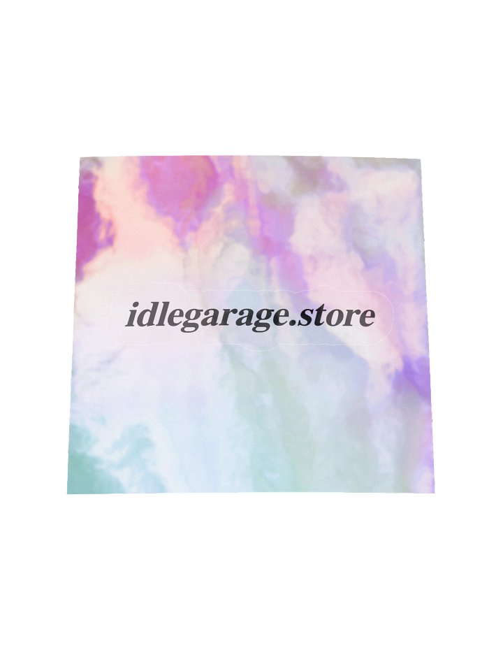 IDLE GARAGE Holographic sticker product image (1)