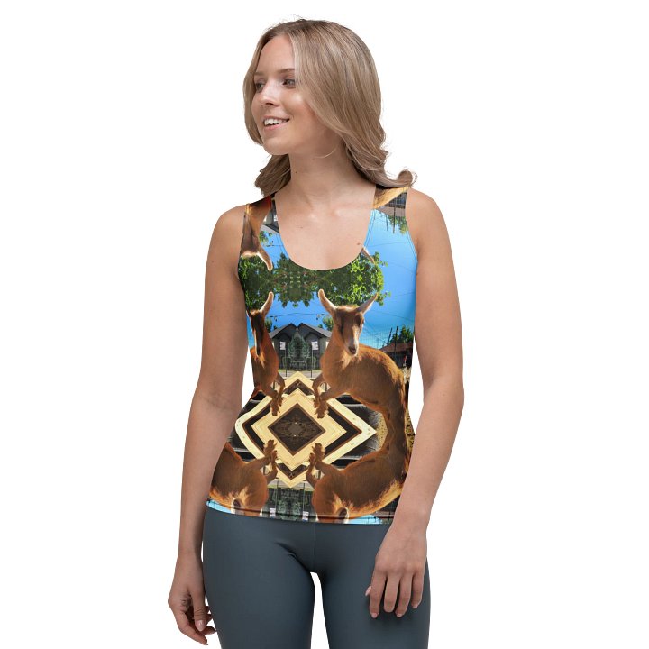 Cookie Dough jumpin' goat -Adult size- tank top product image (1)