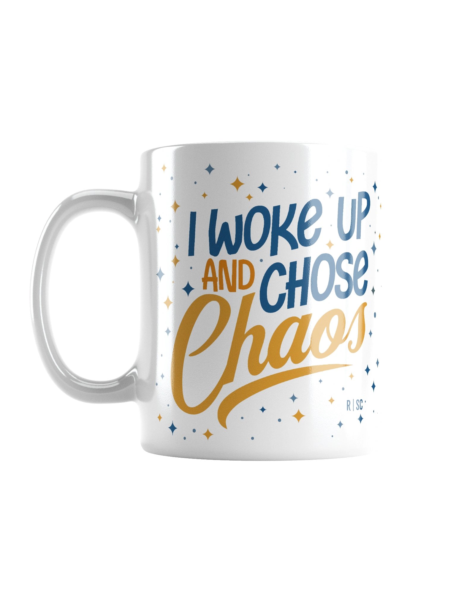 Woke Up and Chose Chaos White Mug product image (3)