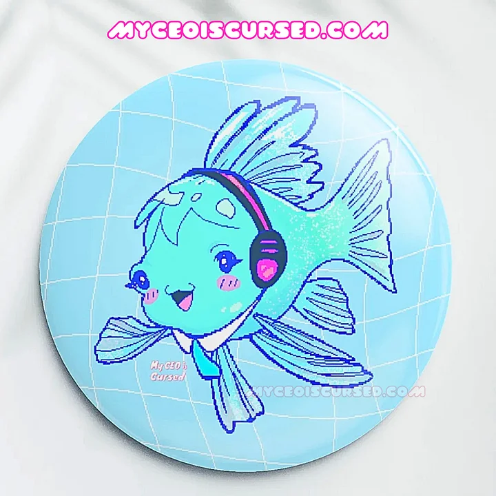 Seaku Glossy Button Badge 🐟 product image (1)