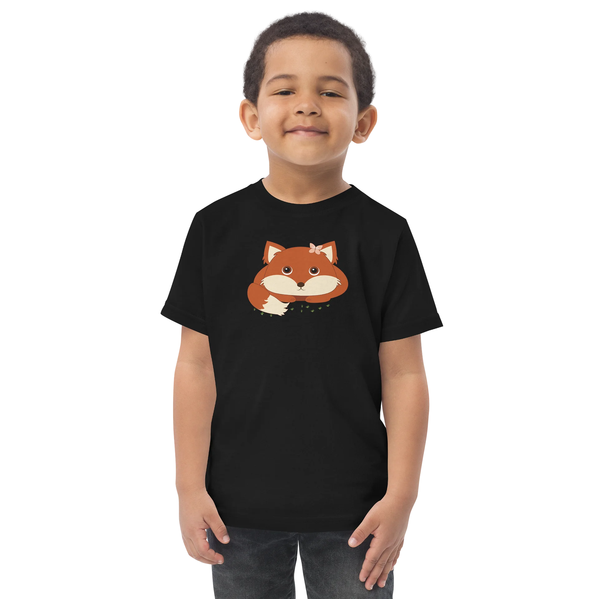 Spring Friends Fox Toddler Jersey T-Shirt product image (1)