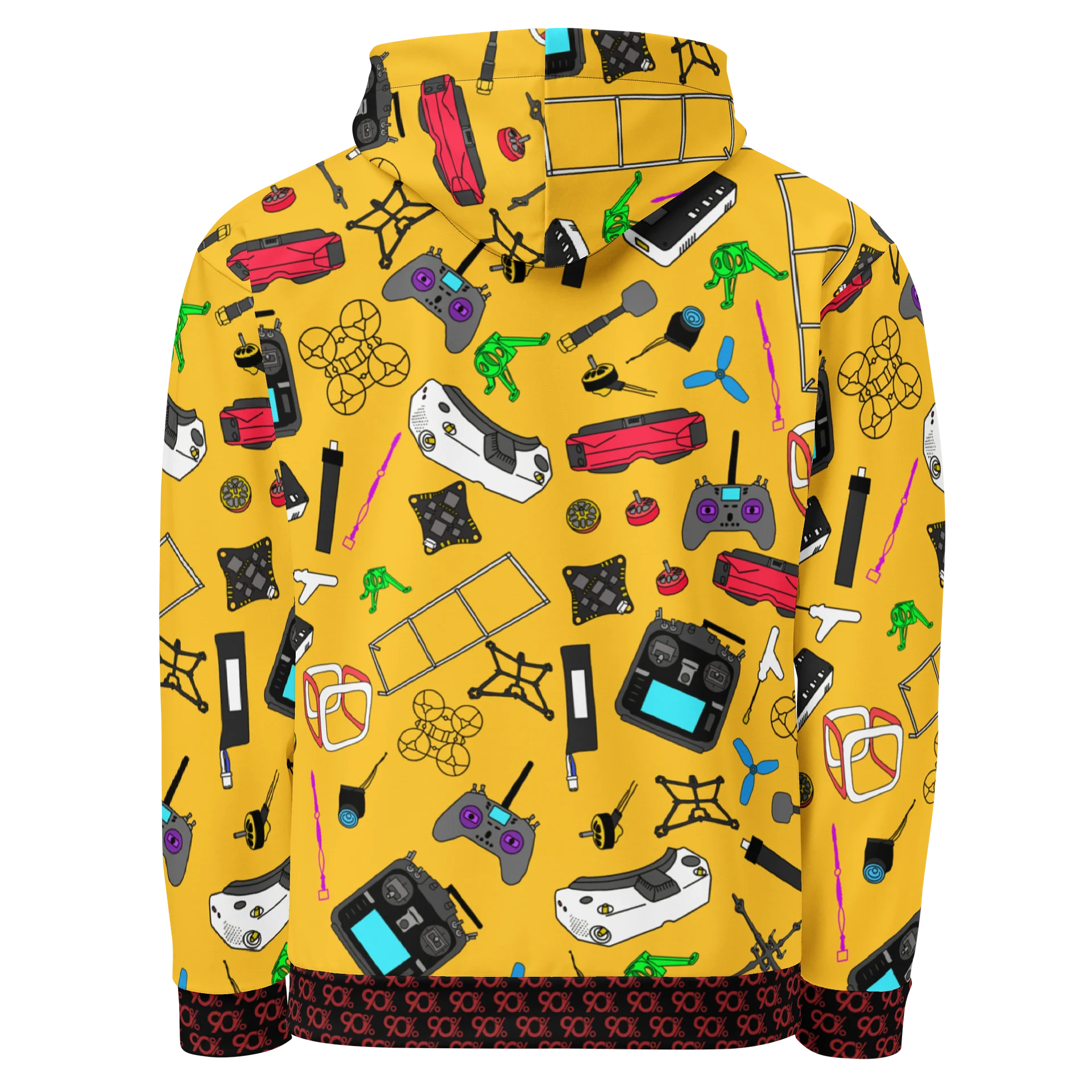 Yellow Micro FPV Hoodie product image (3)