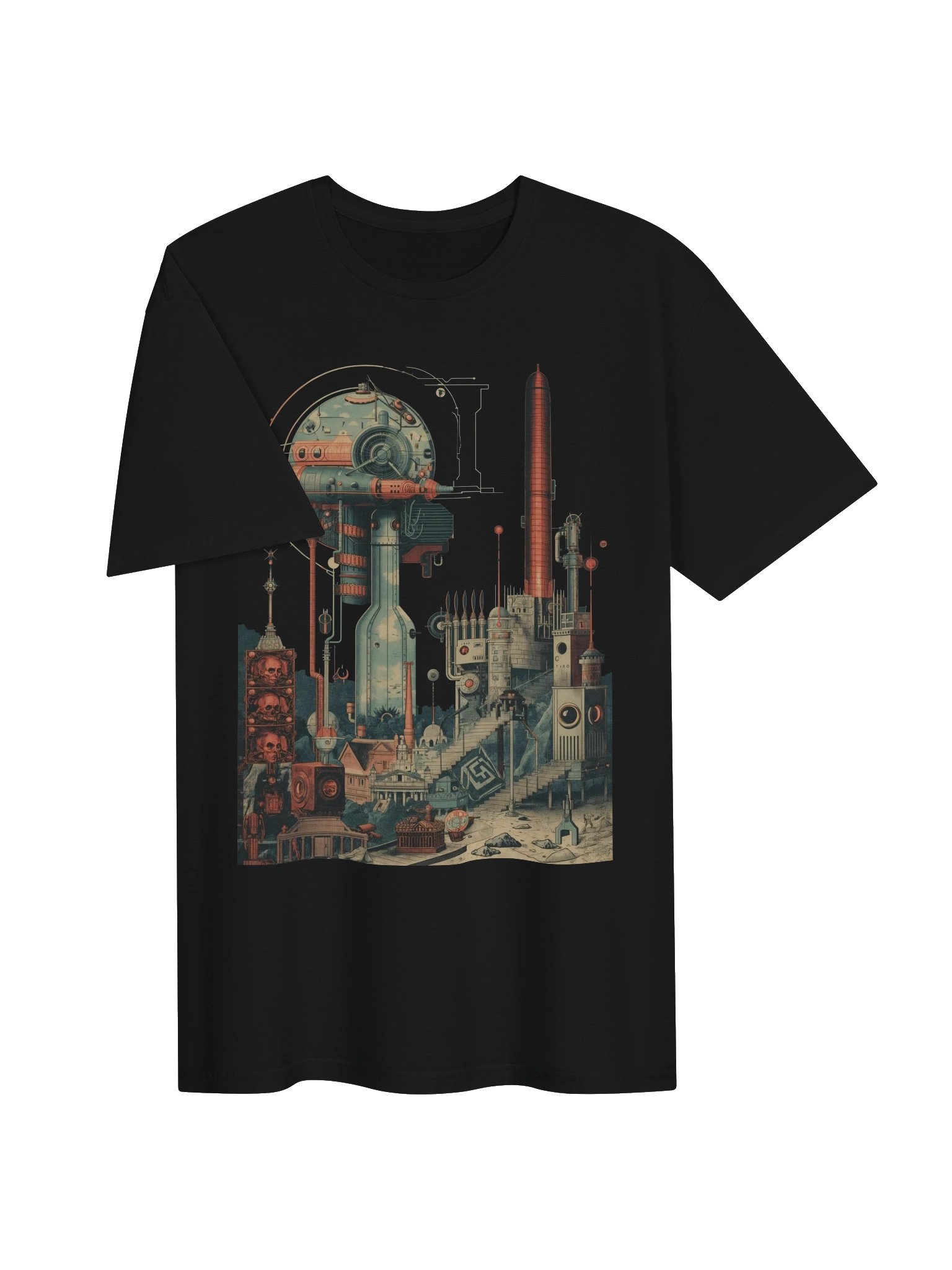 Surreal Industrial Skyline T-Shirt product image (6)