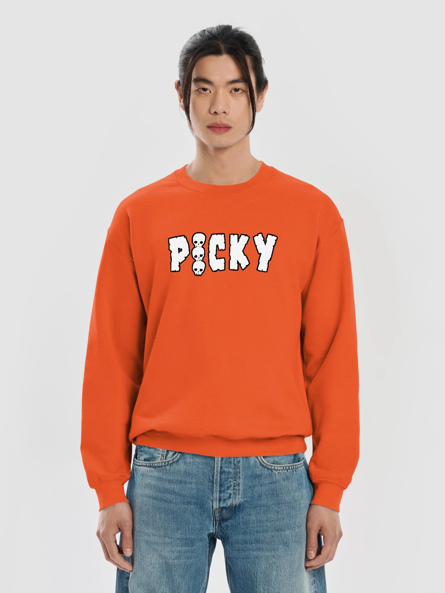 Picky Skulls Embroidered Crewneck (9 Colors) product image (5)
