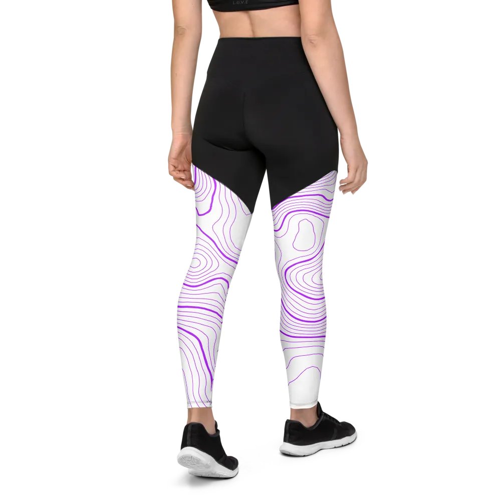 White Topography Leggings product image (2)